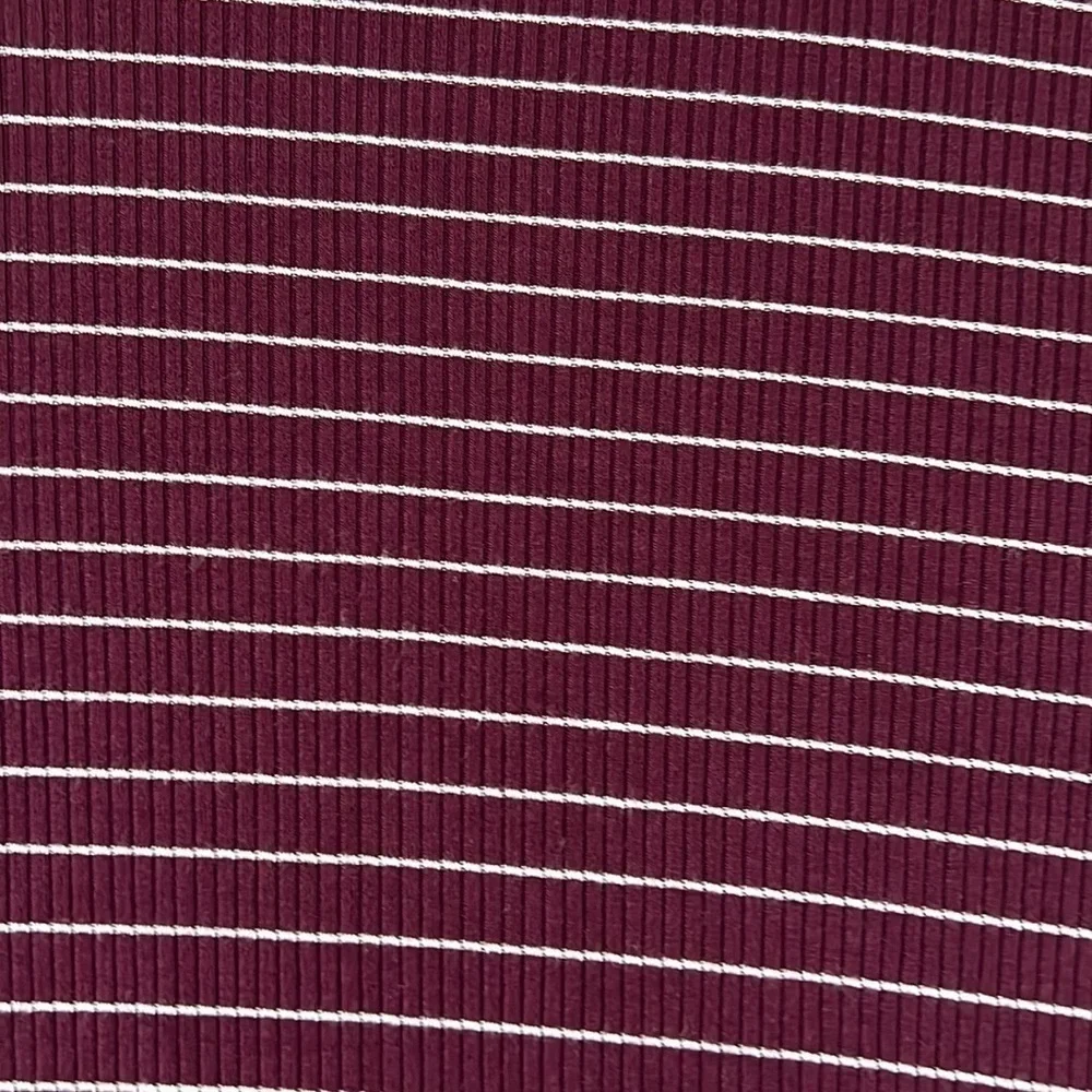 Striped Fitted Mock Turtleneck Dress